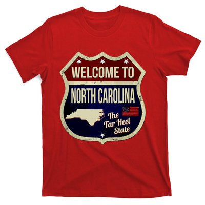 North Carolina Vintage Metal Road Sign Logo T-Shirt