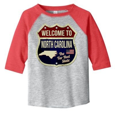 North Carolina Vintage Metal Road Sign Logo Toddler Fine Jersey T-Shirt