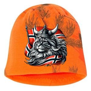 Norwegian Cat Viking Norway Flag Kati - Camo Knit Beanie