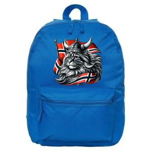 Norwegian Cat Viking Norway Flag 16 in Basic Backpack