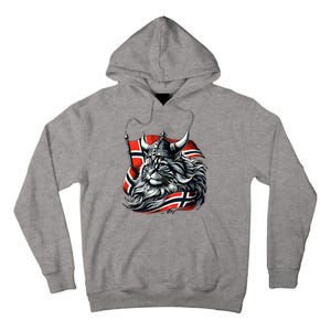 Norwegian Cat Viking Norway Flag Tall Hoodie