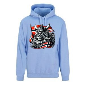 Norwegian Cat Viking Norway Flag Unisex Surf Hoodie