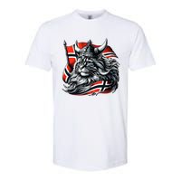 Norwegian Cat Viking Norway Flag Softstyle CVC T-Shirt