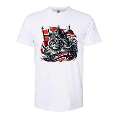 Norwegian Cat Viking Norway Flag Softstyle CVC T-Shirt