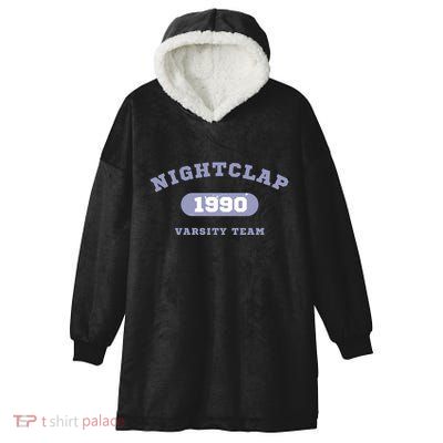 Night Clap Varsity Team Hooded Wearable Blanket