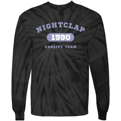 Night Clap Varsity Team Tie-Dye Long Sleeve Shirt