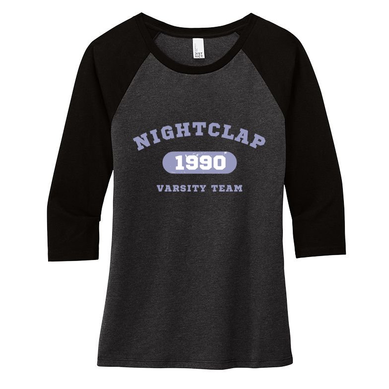 Night Clap Varsity Team Women's Tri-Blend 3/4-Sleeve Raglan Shirt