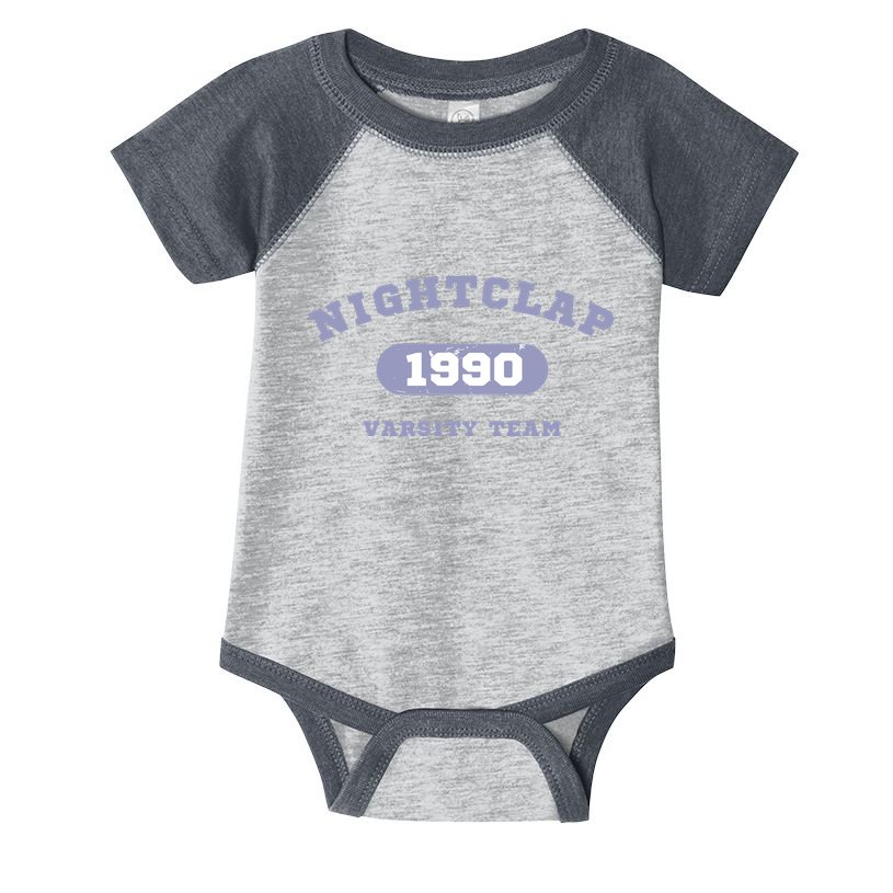 Night Clap Varsity Team Infant Baby Jersey Bodysuit