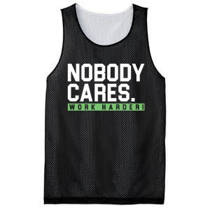 Nobody Cares Work Harder Mesh Reversible Basketball Jersey Tank