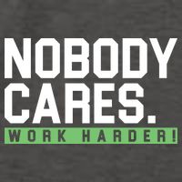 Nobody Cares Work Harder Vector Backpack
