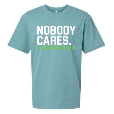 Nobody Cares Work Harder Sueded Cloud Jersey T-Shirt