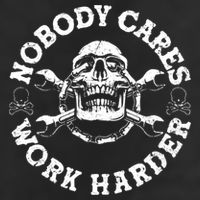 Nobody Cares Work Harder Skull Cool Comfort Performance Bucket Hat