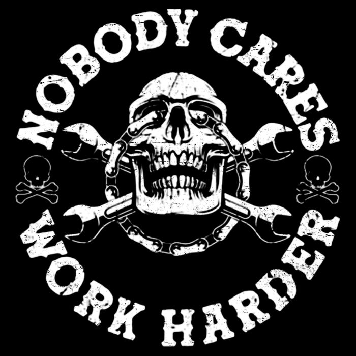 Nobody Cares Work Harder Skull 16 in Basic Backpack