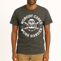 Nobody Cares Work Harder Skull Tall T-Shirt