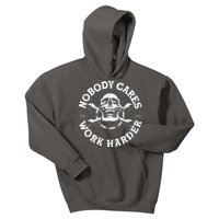 Nobody Cares Work Harder Skull Kids Hoodie