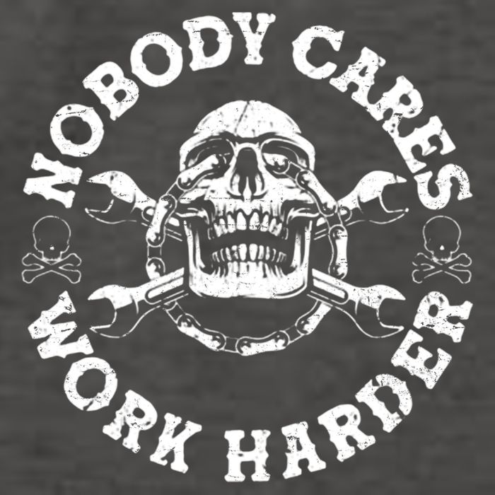 Nobody Cares Work Harder Skull Vector Backpack