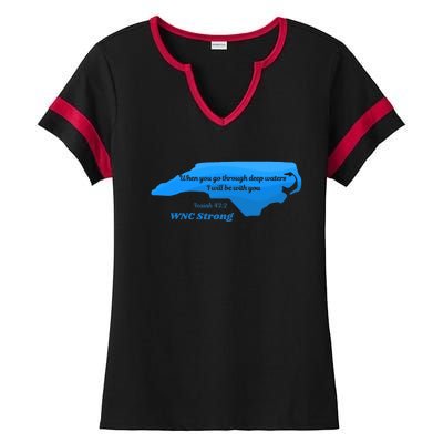 North Carolina Wnc Strong Appalachian Strong Ladies Halftime Notch Neck Tee