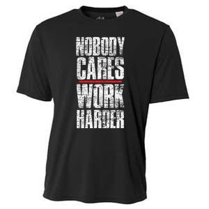 Nobody Cares Work Harder Personal Trainer Cooling Performance Crew T-Shirt