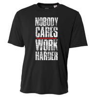 Nobody Cares Work Harder Personal Trainer Cooling Performance Crew T-Shirt