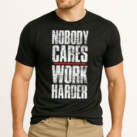 Nobody Cares Work Harder Personal Trainer Cooling Performance Crew T-Shirt