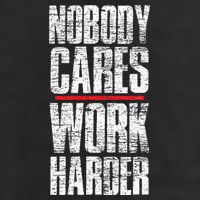 Nobody Cares Work Harder Personal Trainer Adult Drive Performance Visor
