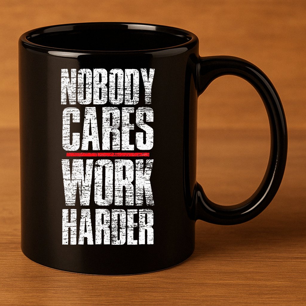 Nobody Cares Work Harder Personal Trainer 11oz C Handle Ceramic Mug