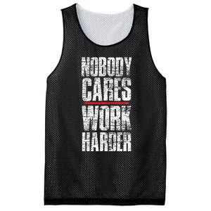 Nobody Cares Work Harder Personal Trainer Mesh Reversible Basketball Jersey Tank