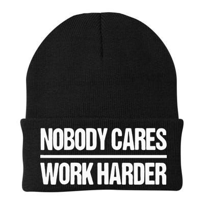 Nobody Cares Work Harder Beanie