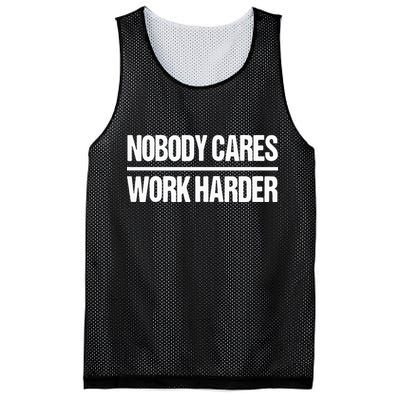 Nobody Cares Work Harder Mesh Reversible Basketball Jersey Tank