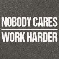 Nobody Cares Work Harder Cotton Canvas Backpack