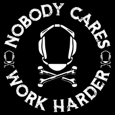 Nobody Cares Work Harder Wrestling Headgear Skull Bones T-Shirt