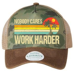 Nobody Cares Work Harder Motivational Fitness Workout Gym Legacy Tie Dye Trucker Hat