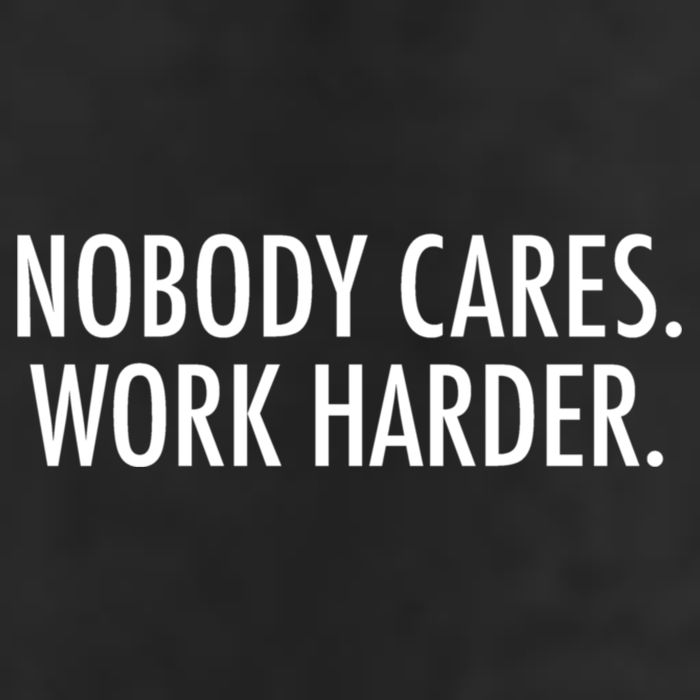Nobody Cares Work Harder Adult Drive Performance Visor
