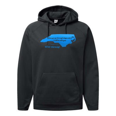 North Carolina Wnc Strong Appalachian Strong Performance Fleece Hoodie