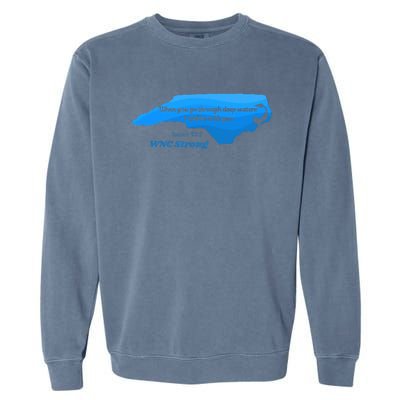 North Carolina Wnc Strong Appalachian Strong Garment-Dyed Sweatshirt