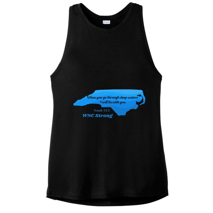 North Carolina Wnc Strong Appalachian Strong Gift Ladies PosiCharge Tri-Blend Wicking Tank