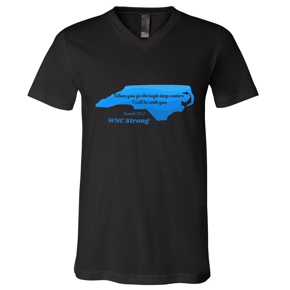 North Carolina Wnc Strong Appalachian Strong Gift V-Neck T-Shirt