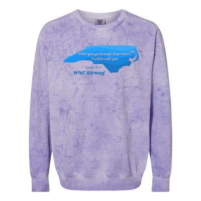 North Carolina Wnc Strong Appalachian Strong Gift Colorblast Crewneck Sweatshirt