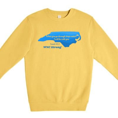 North Carolina Wnc Strong Appalachian Strong Gift Premium Crewneck Sweatshirt