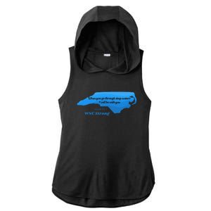 North Carolina Wnc Strong Appalachian Strong Gift Ladies PosiCharge Tri-Blend Wicking Draft Hoodie Tank