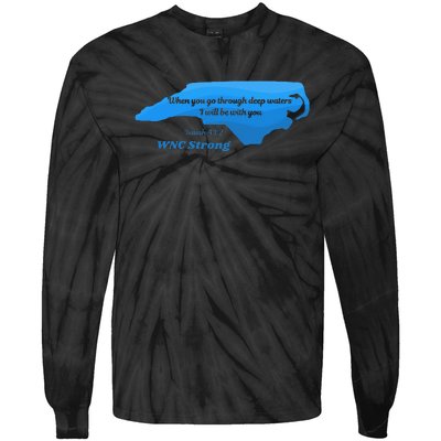 North Carolina Wnc Strong Appalachian Strong Gift Tie-Dye Long Sleeve Shirt