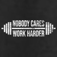 NOBODY CARES WORK HARDER BARBELL WEIGHT TRAINING 11oz C Handle Ceramic Mug