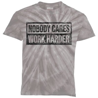 Nobody Cares Work Harder Kids Tie-Dye T-Shirt