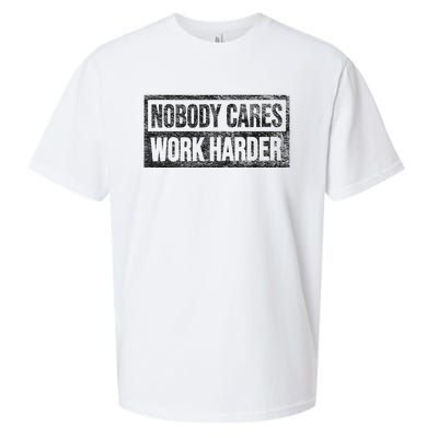 Nobody Cares Work Harder Sueded Cloud Jersey T-Shirt