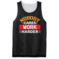 Nobody Cares Work Harder Mesh Reversible Basketball Jersey Tank