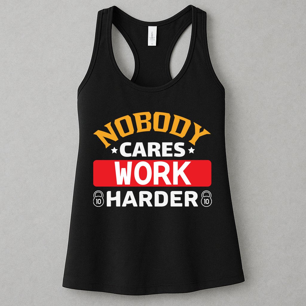 Nobody Cares Work Harder Womens Tank Top
