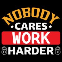 Nobody Cares Work Harder Zip Tote Bag
