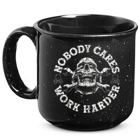 Nobody Cares Work Harder Skull Mechanic Engineer 15oz Campfire Ceramic Mug