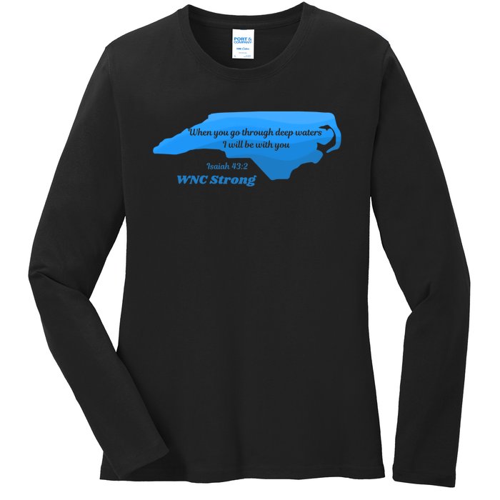 North Carolina Wnc Strong Appalachian Strong Ladies Long Sleeve Shirt