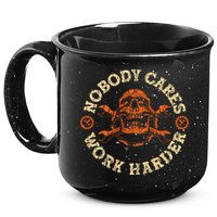 Nobody Cares Work Harder Skull Mechanic Engineer 15oz Campfire Ceramic Mug
